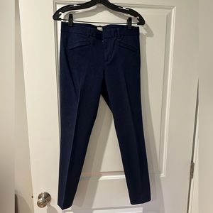 Gap dark blue paisley pattern skinny dress pants!!